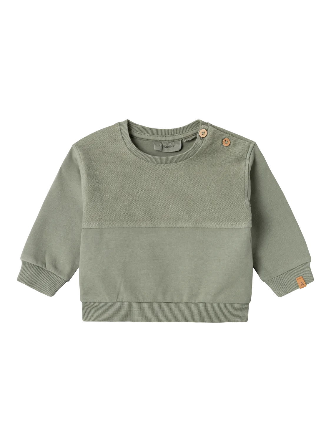 Lil Atelier Mads Reg Sweater Lil Seagrass