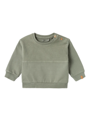 Lil Atelier Mads Reg Sweater Lil Seagrass