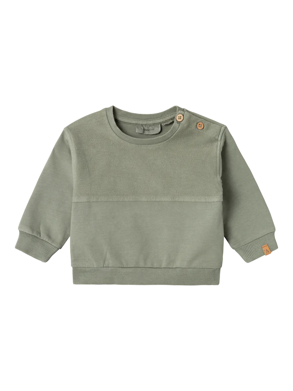 Lil Atelier Mads Reg Sweater Lil Seagrass