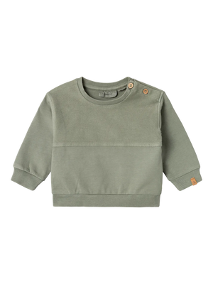 Lil Atelier Mads Reg Sweater Lil Seagrass