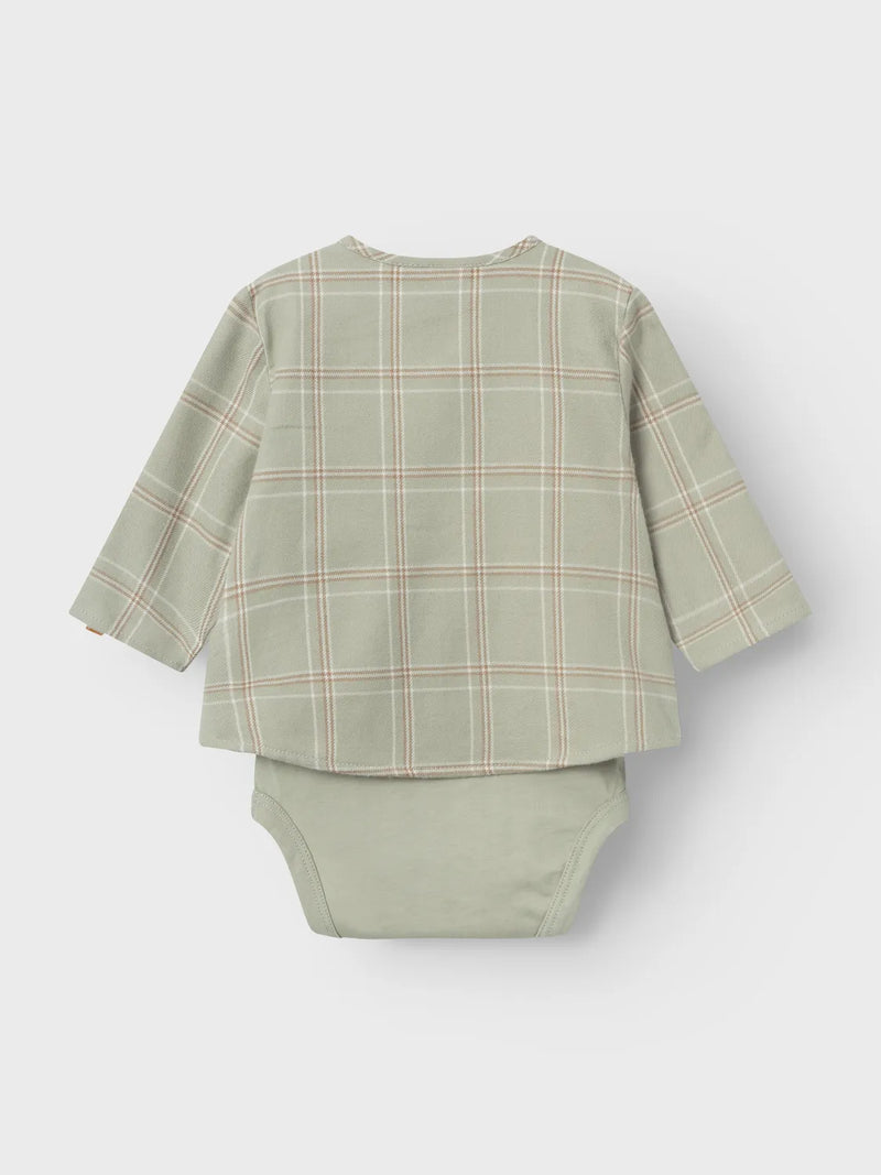 Lil Atelier Modo Body Shirt Seagrass