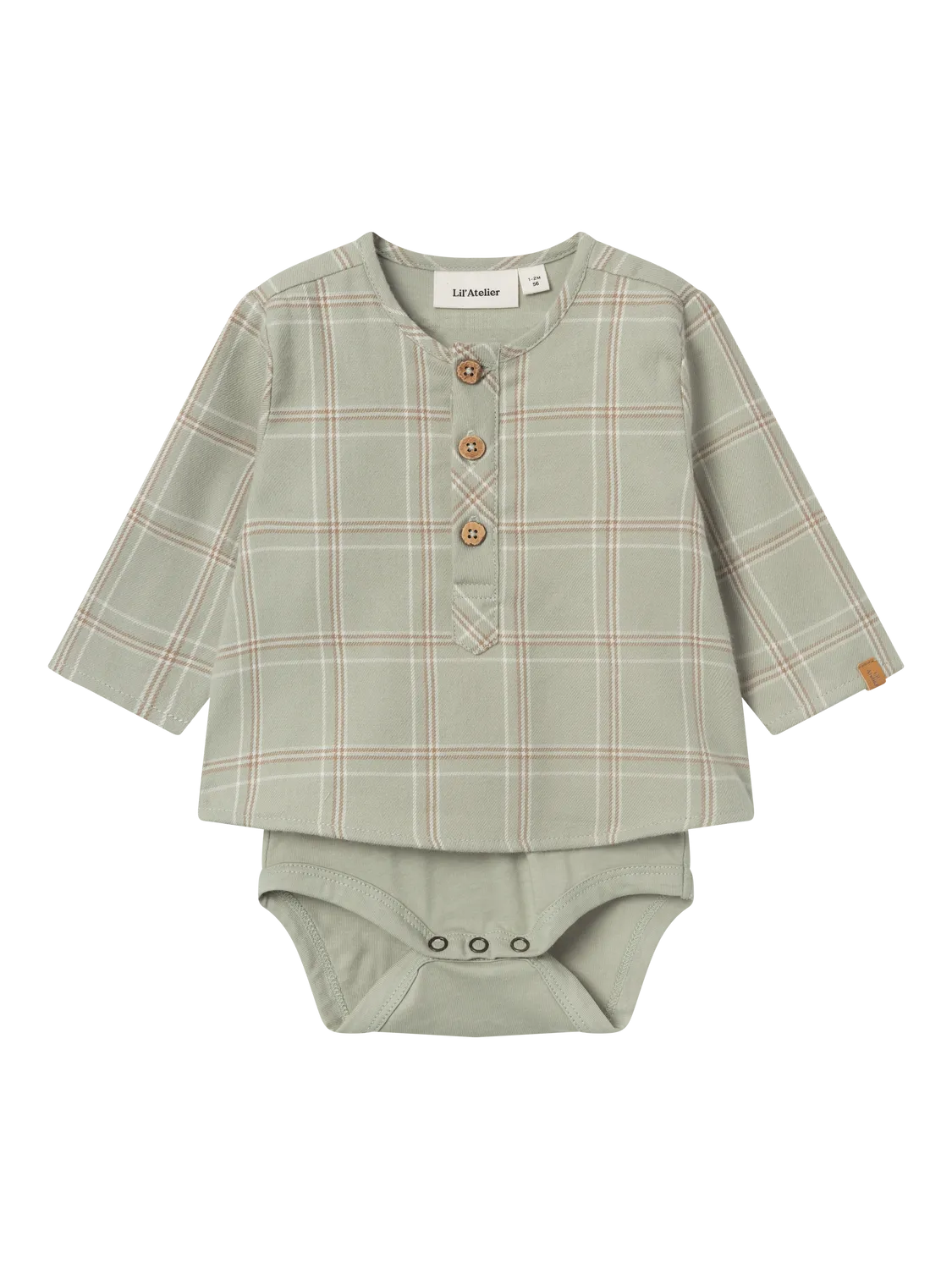Lil Atelier Modo Body Shirt Seagrass