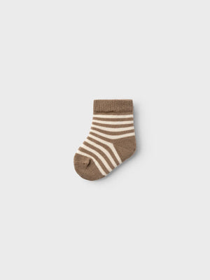 Lil Atelier BabySocks Love Stripe Birch