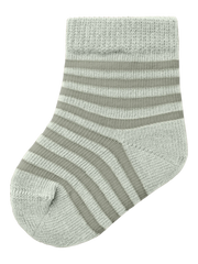 Lil Atelier BabySocks Love Stripe Green Tint