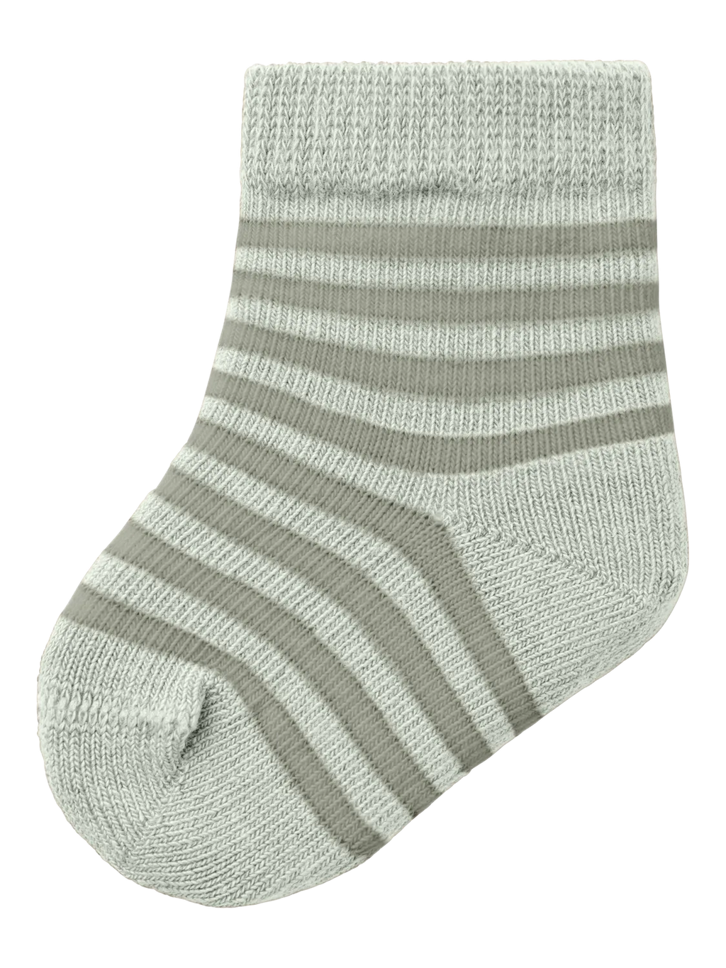 Lil Atelier BabySocks Love Stripe Green Tint