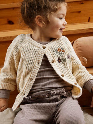 Lil Atelier Emlen Knit Cardigan Flower