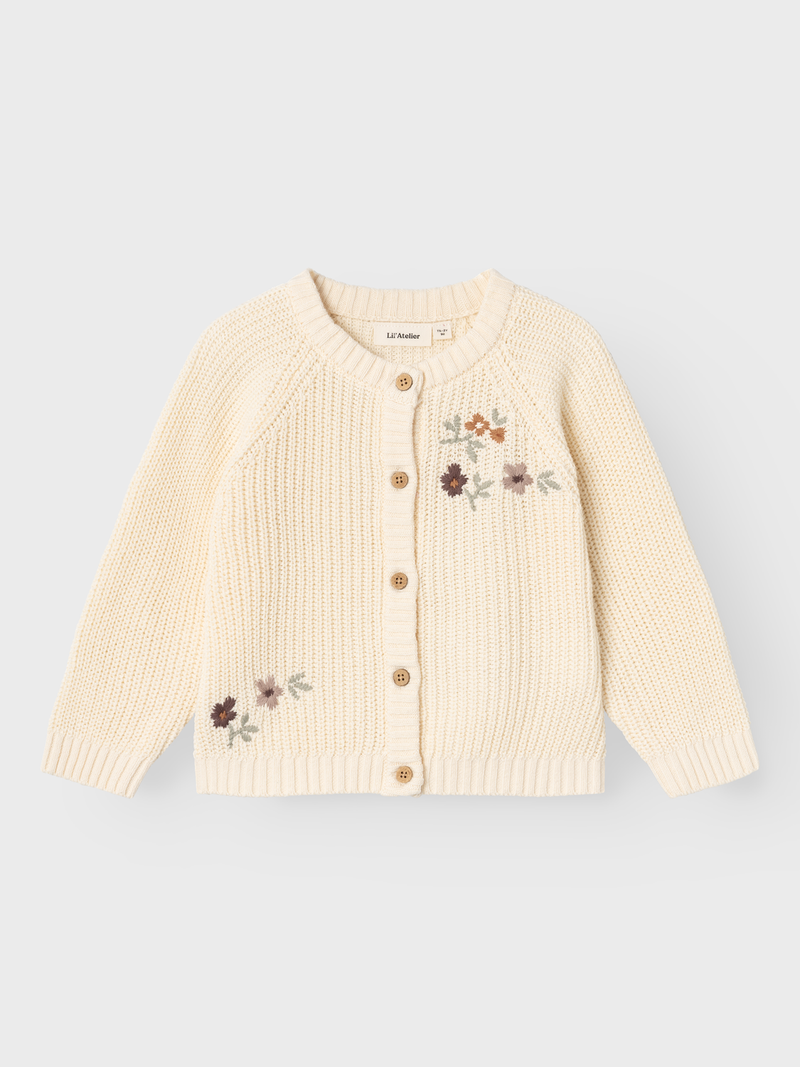 Lil Atelier Emlen Knit Cardigan Flower