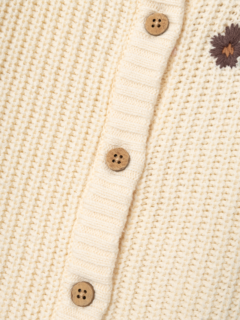 Lil Atelier Emlen Knit Cardigan Flower