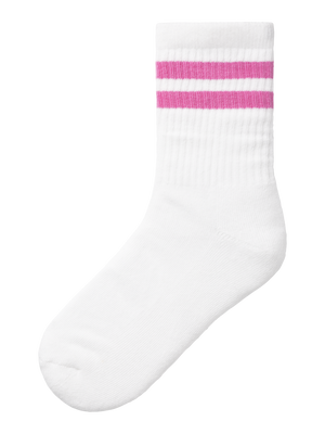 Name it Nan Sock White/Phlox Pink