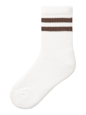 Name it Nan Sock White/Pecan Pie