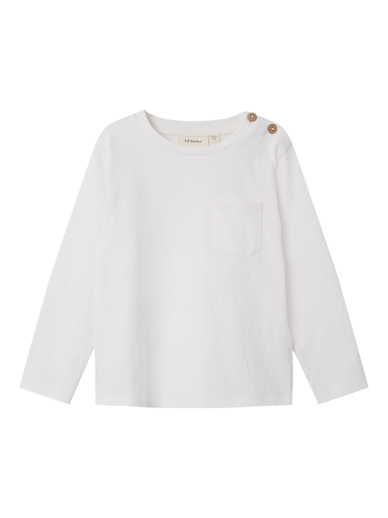 Lil Atelier Dolan Top Coconut Milk