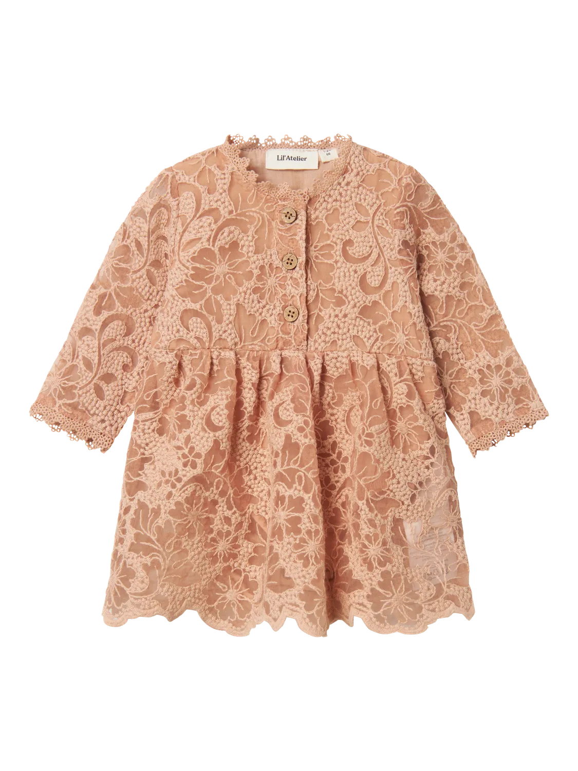 Lil Atelier Roseli Loose Body Dress Rugby Tan