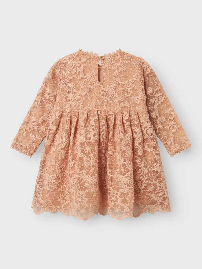 Lil Atelier Roseli Loose Dress Rugby Tan