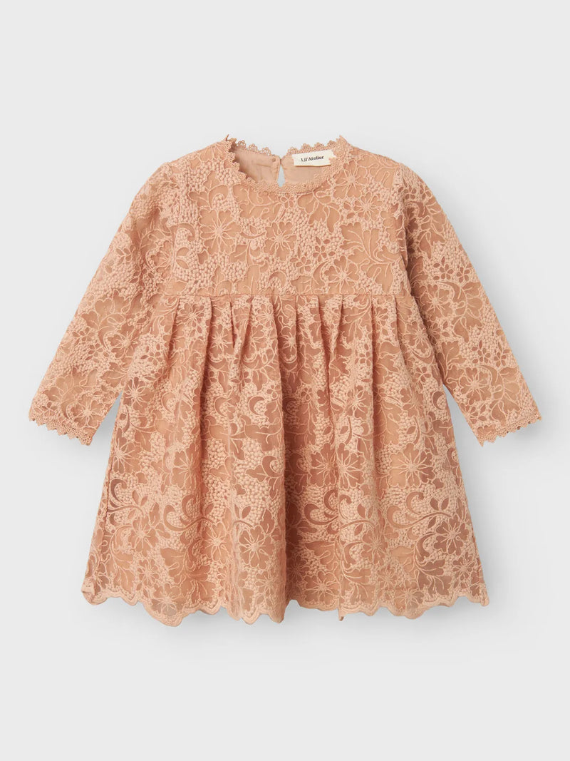 Lil Atelier Roseli Loose Dress Rugby Tan