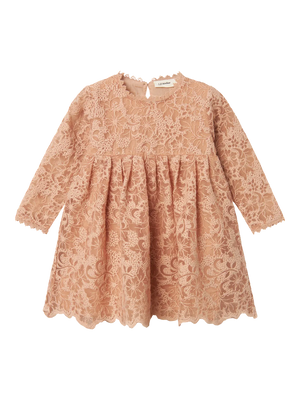 Lil Atelier Roseli Loose Dress Rugby Tan