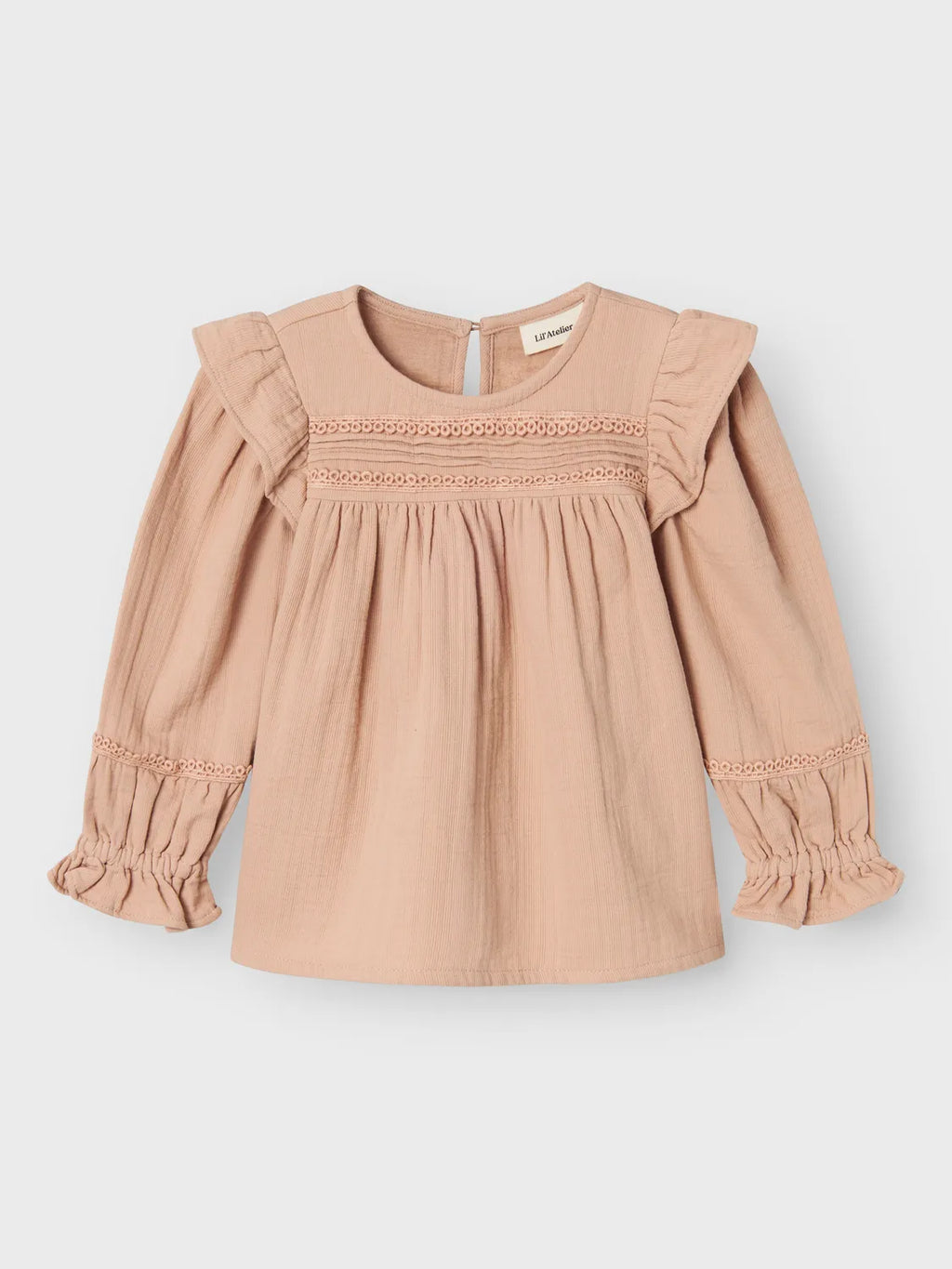 Lil Atelier Salene Loose Shirt Rugby Tan