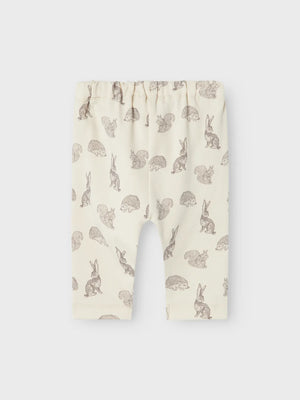 Lil Atelier Geo Pants Turtledove Skog