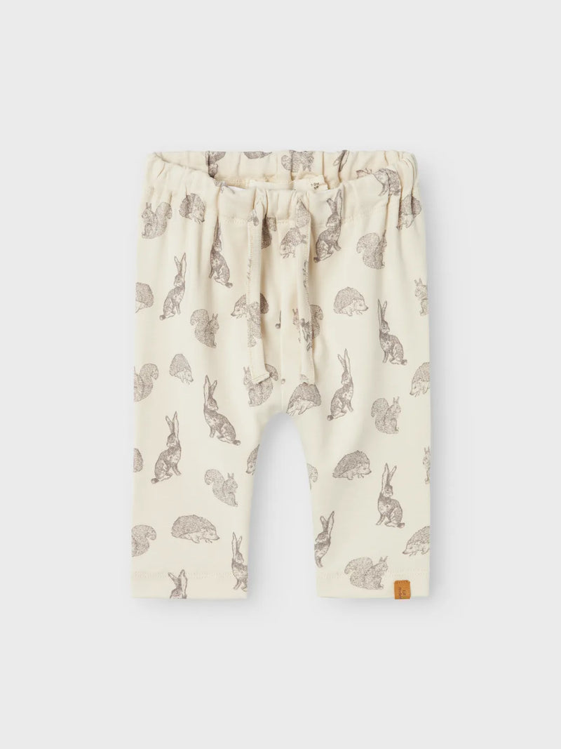 Lil Atelier Geo Pants Turtledove Skog