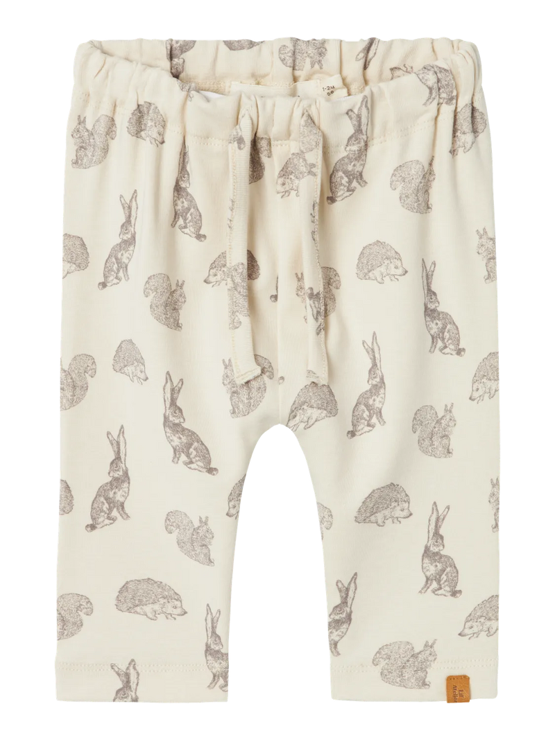 Lil Atelier Geo Pants Turtledove Skog