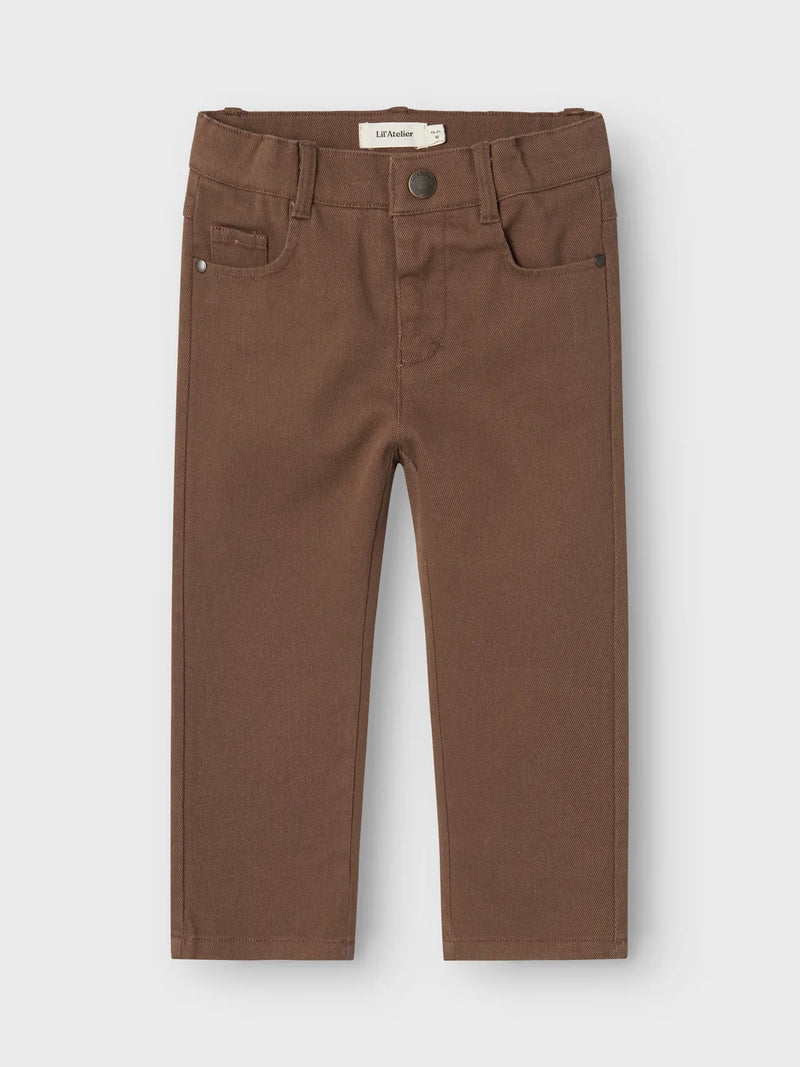 Lil Atelier Ryan Reg Twill Pant Shitake