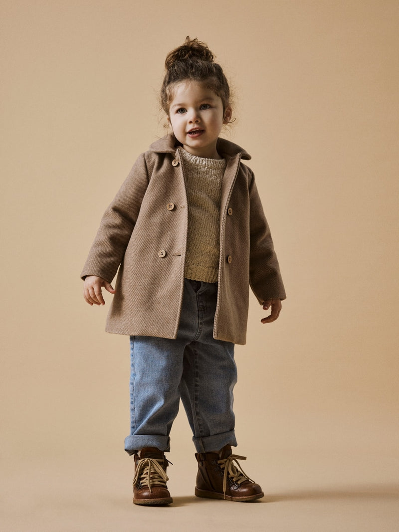 Lil Atelier Nalina Long Jacket Travertine