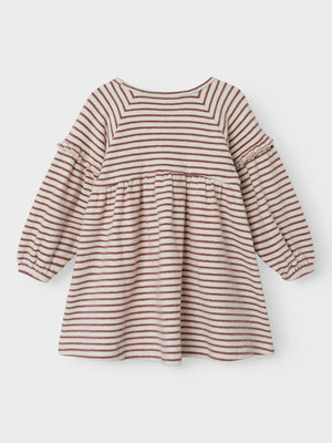 Lil Atelier Thoro Dress Birch/Rose Brown