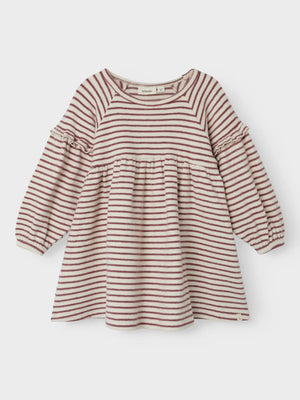 Lil Atelier Thoro Dress Birch/Rose Brown