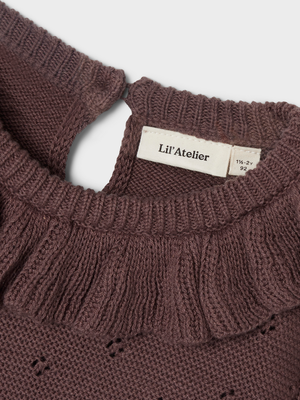 Lil Atelier Laguna Knit Peppercorn