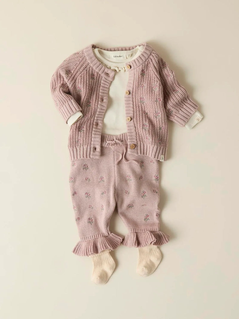 Lil Atelier Emlen Knit Baby Shadow Gray