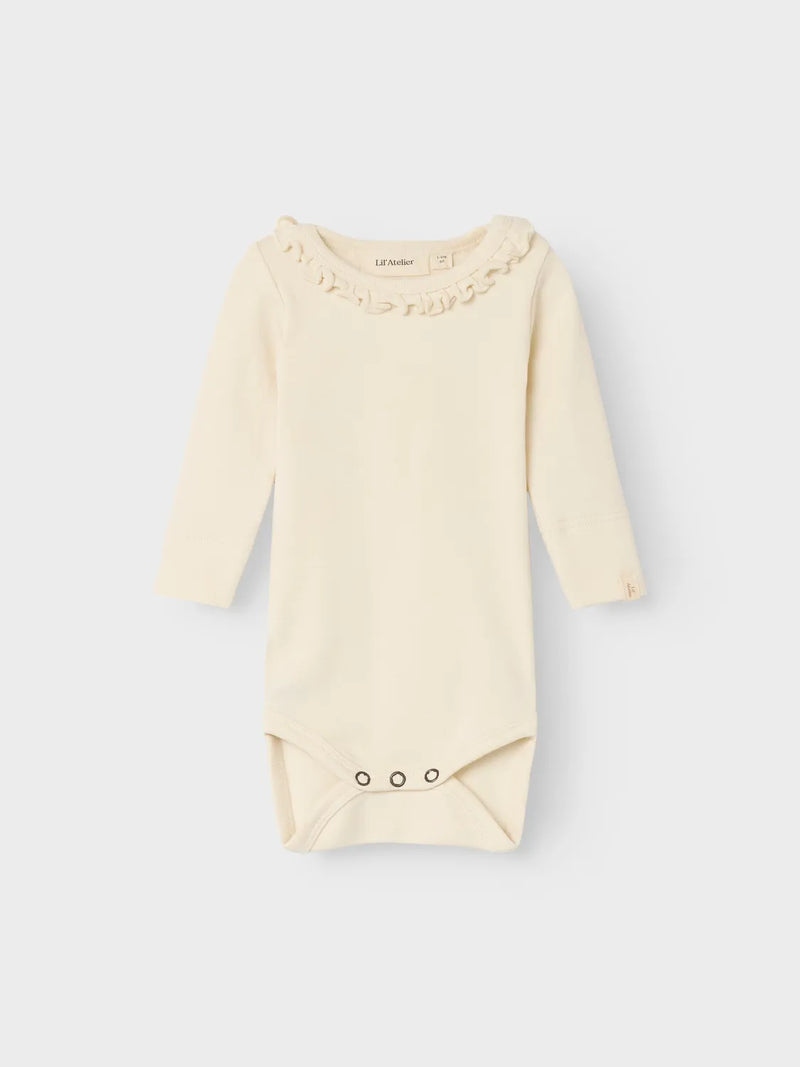 Lil Atelier Gayo Body Noos Turtledove m/Krage