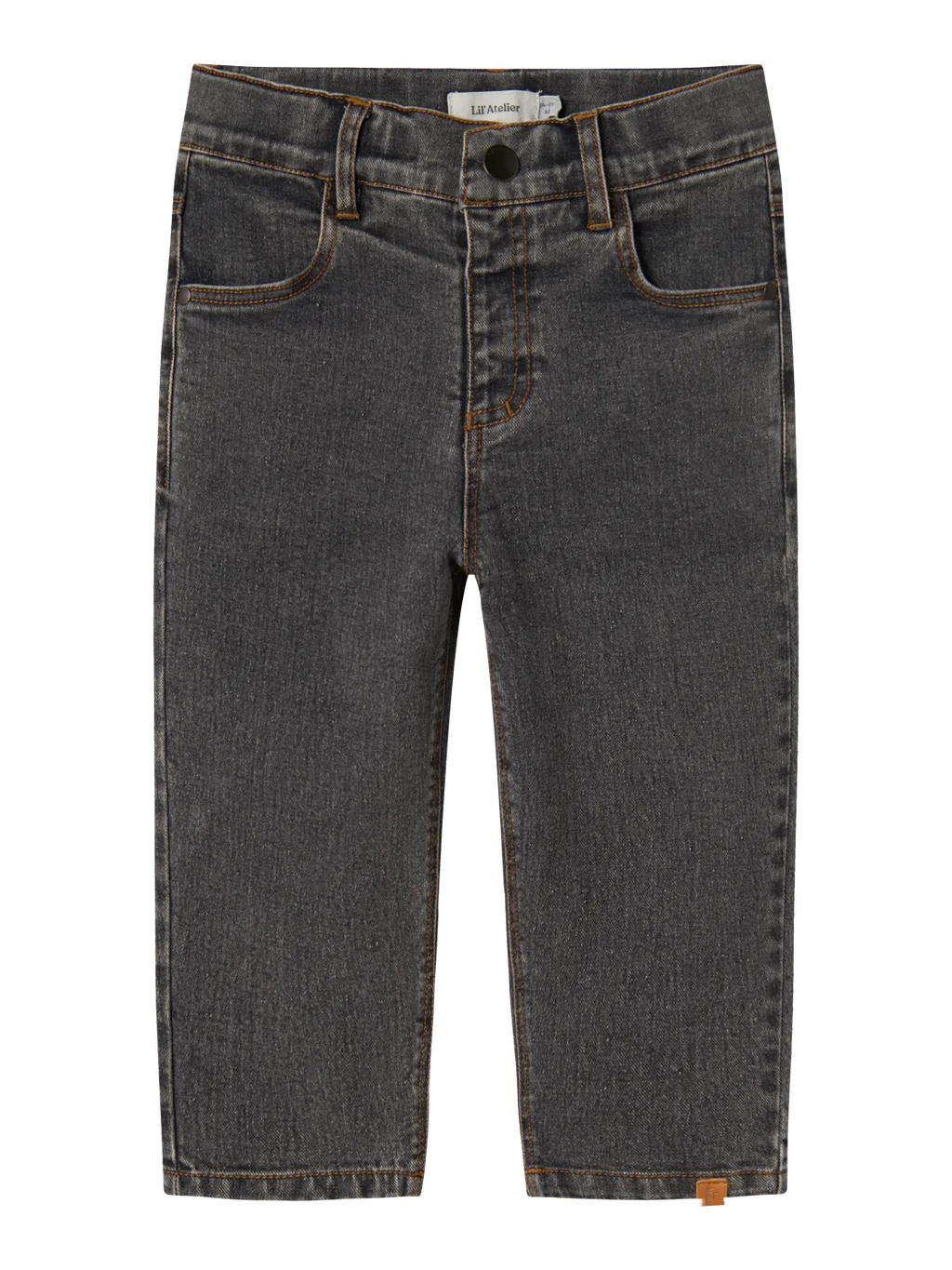 Lil Atelier Berlin Baggy Jeans Light Grey Denim