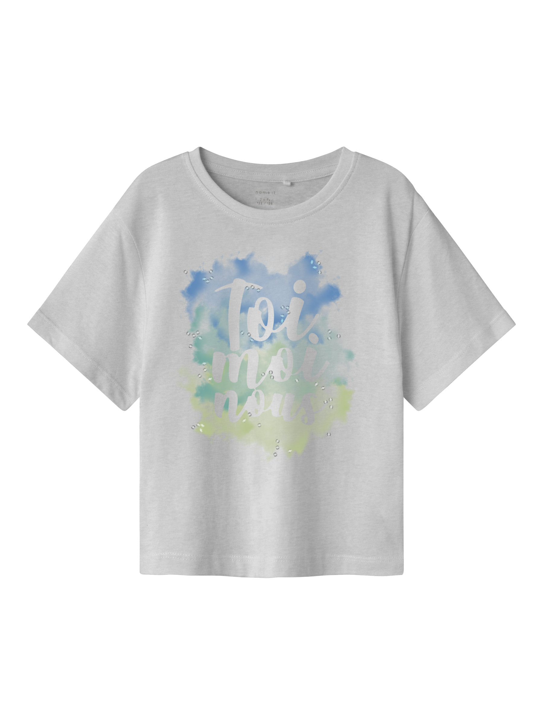 Name It Kastanja T-shirt Light Grey Melange