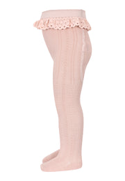 MP Ruby Cotton Tights With Lacce Rose Dust
