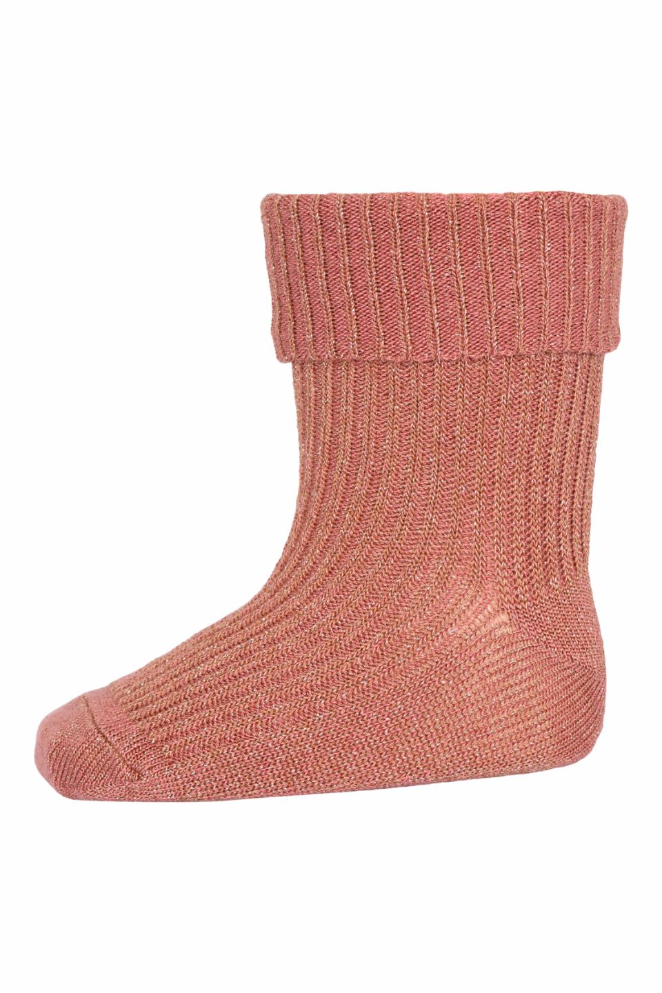 MP Ida Glitter Socks Canyon Rose