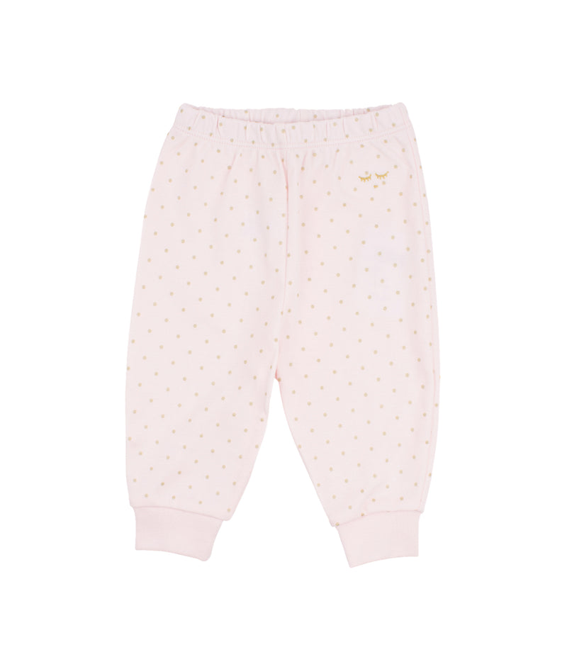 Livly Saturday Pants Pink/Gold Dots