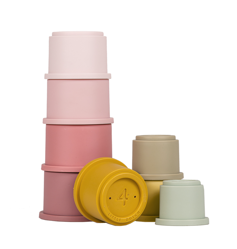 Little Dutch - Stacking Cups Pink