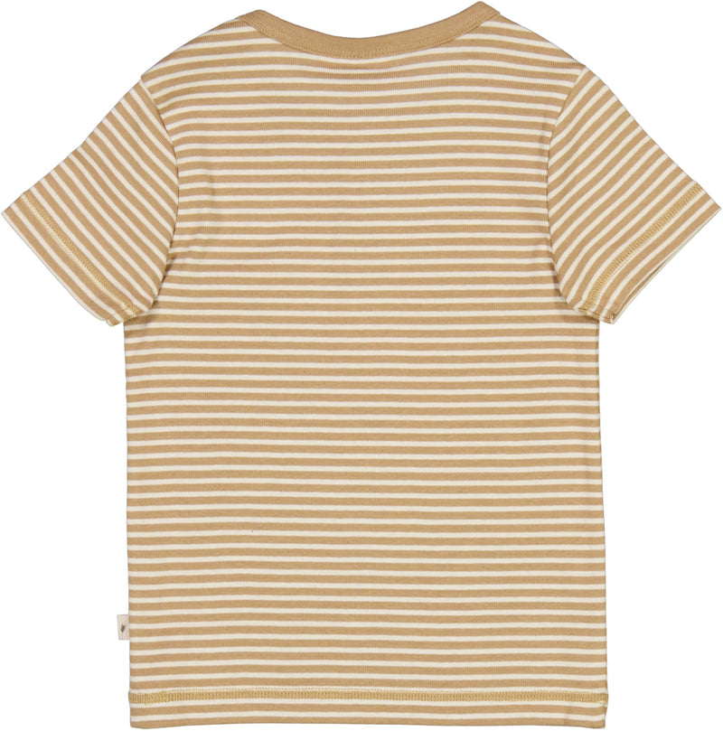 Wheat T-Shirt Bertram cappuccino stripe