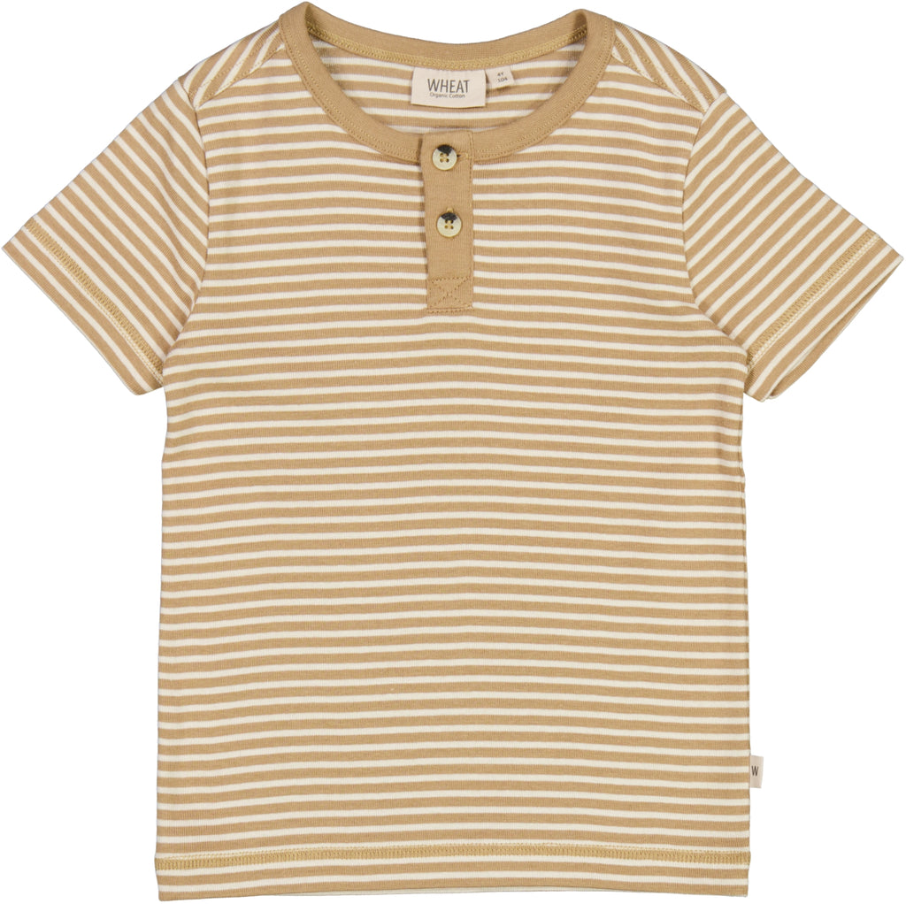 Wheat T-Shirt Bertram cappuccino stripe