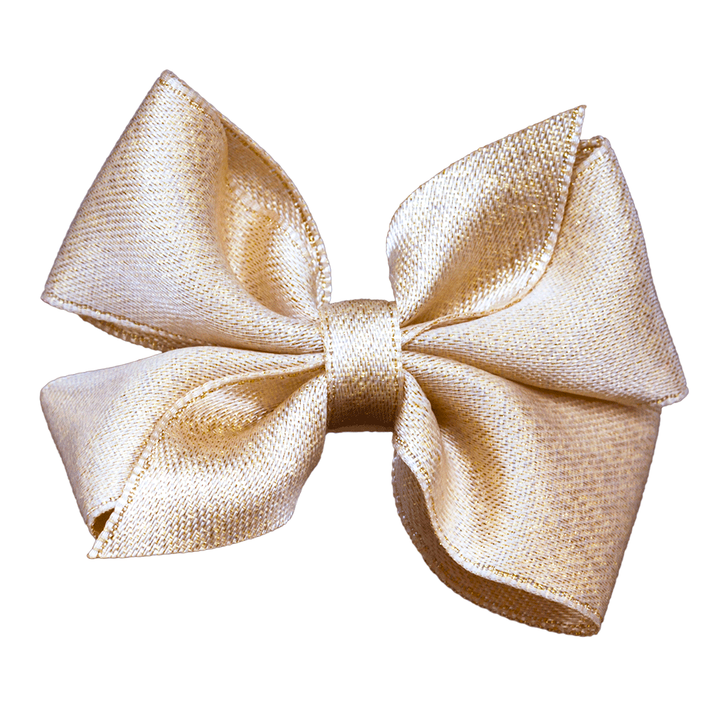 Mellomstor Babysløyfe Gold Metallic