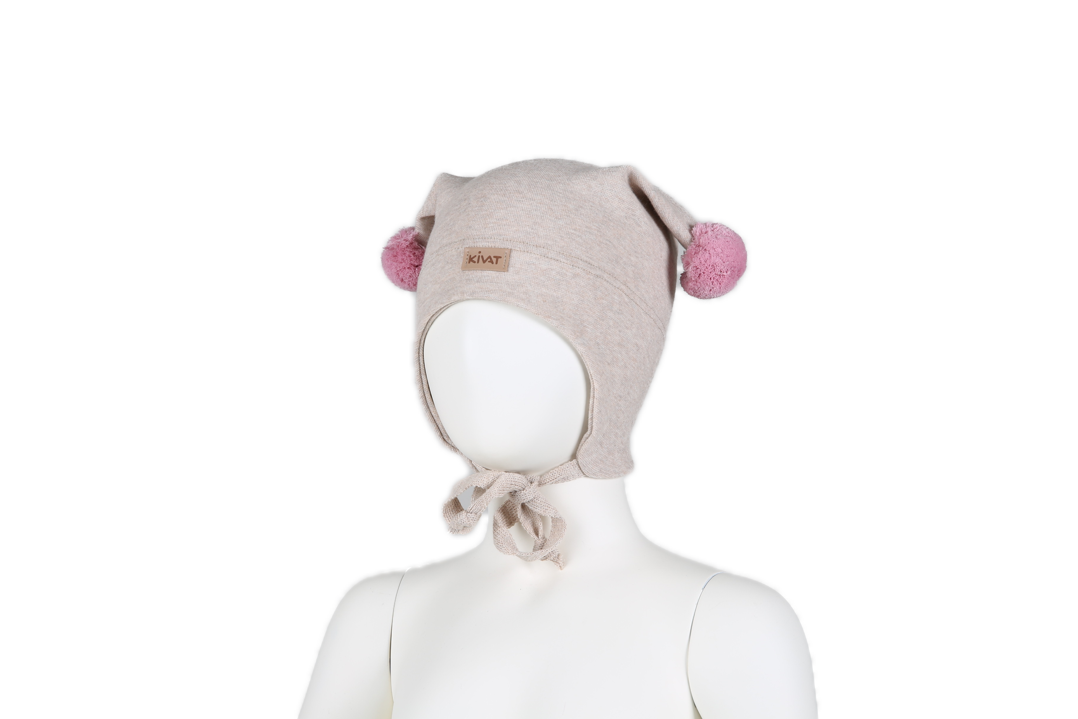 Kivat Joker hat Kivat merke Beige m/rosa dusk NY