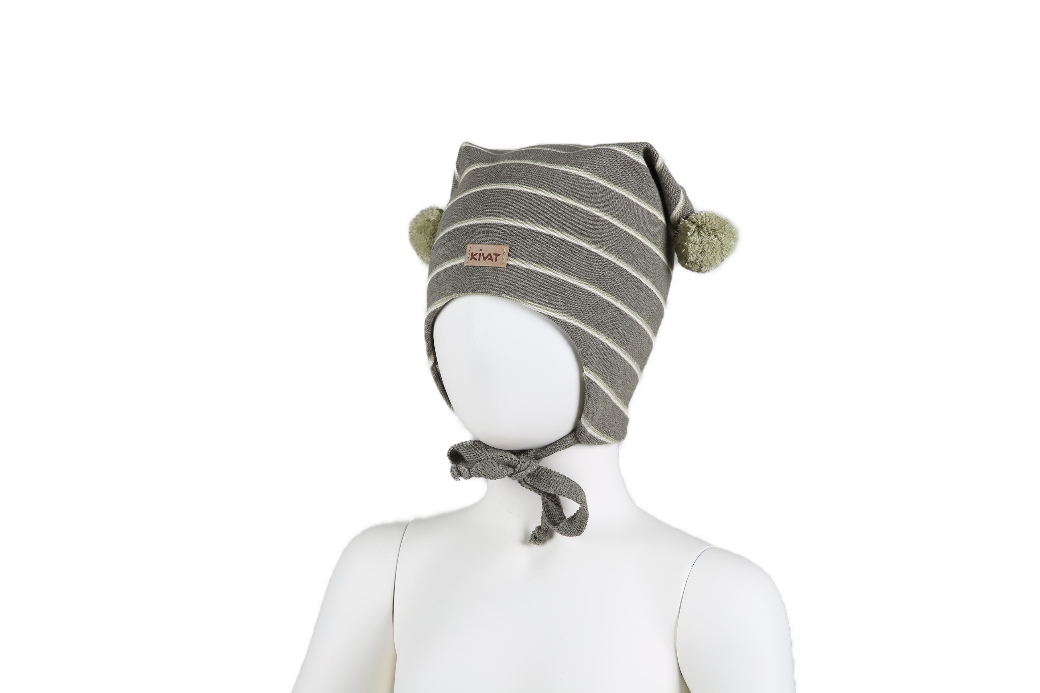 Kivat Joker hat Mørke Grønn m/striper, grønn dusk
