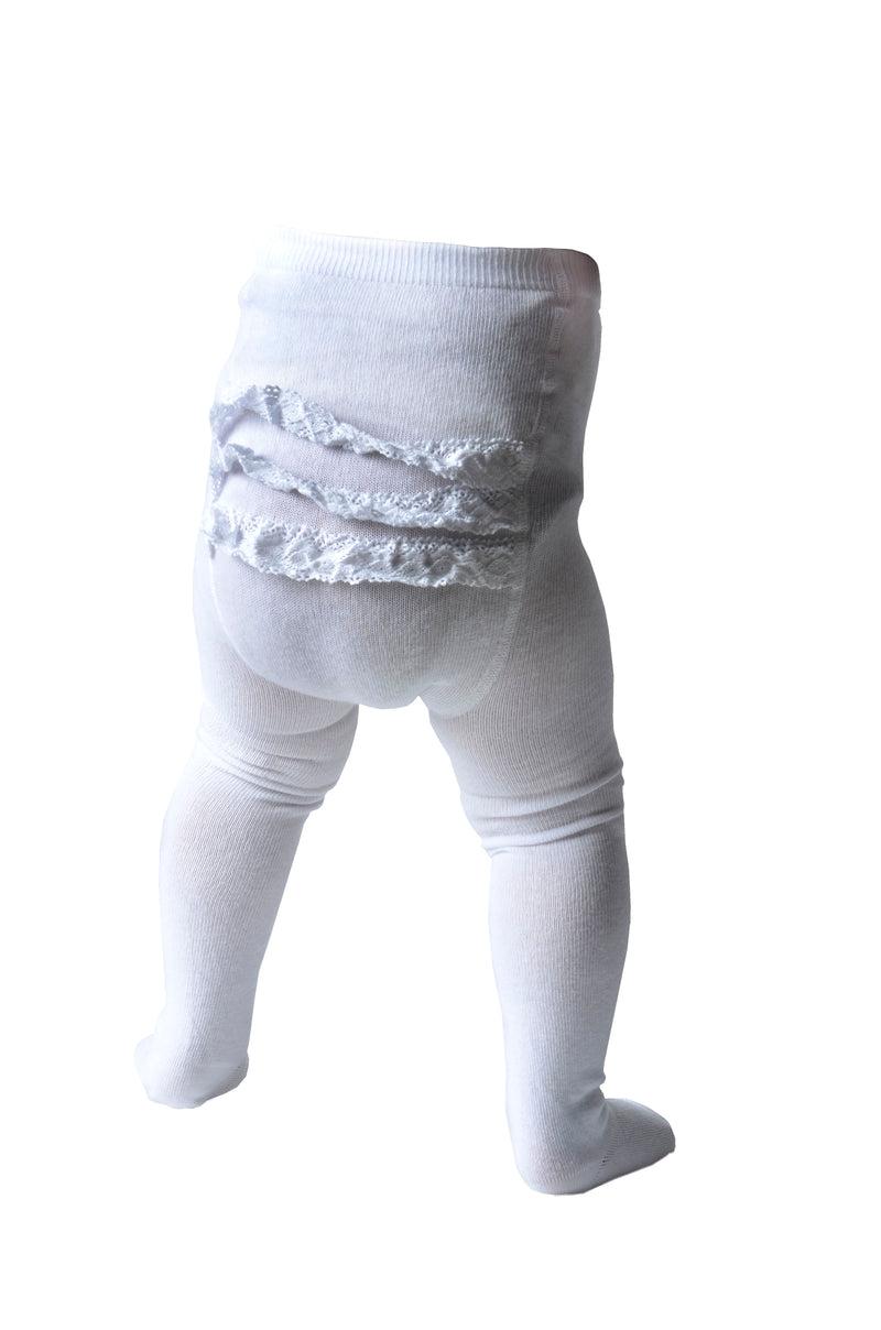 MP TIGHTS RUMBA WITH LACE white