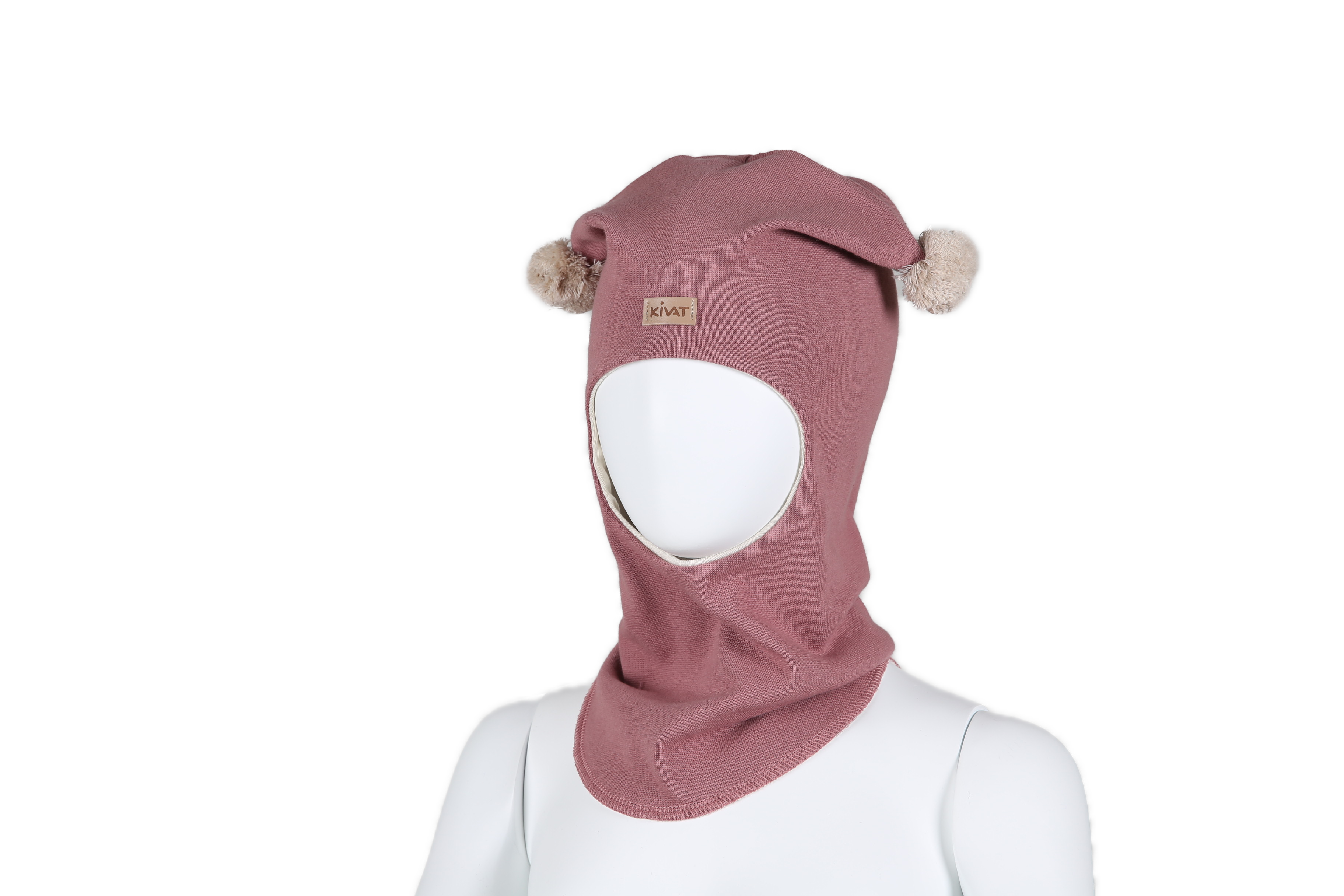 Kivat Balaclava Lue Gammelrosa m/beige dusk kivat merke