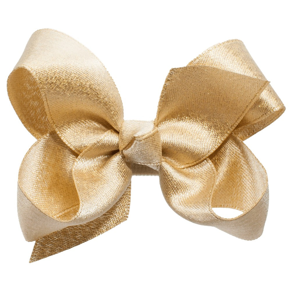 Stor Sløyfe Gold Metallic