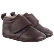 EnFant Velcro Plain innesko Mørkebrun