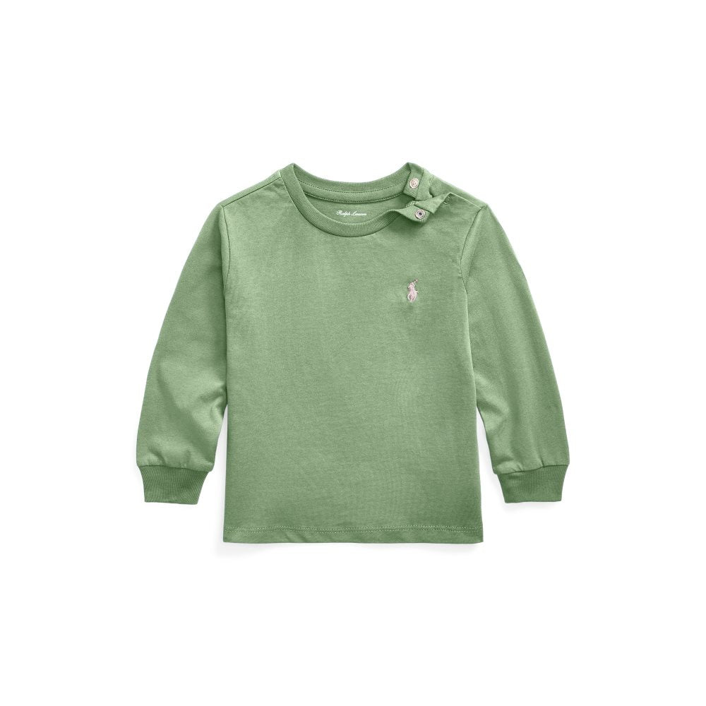 Ralph Lauren Cotton Jersey Long-Sleeve T-shirt OUTBACK GREEN
