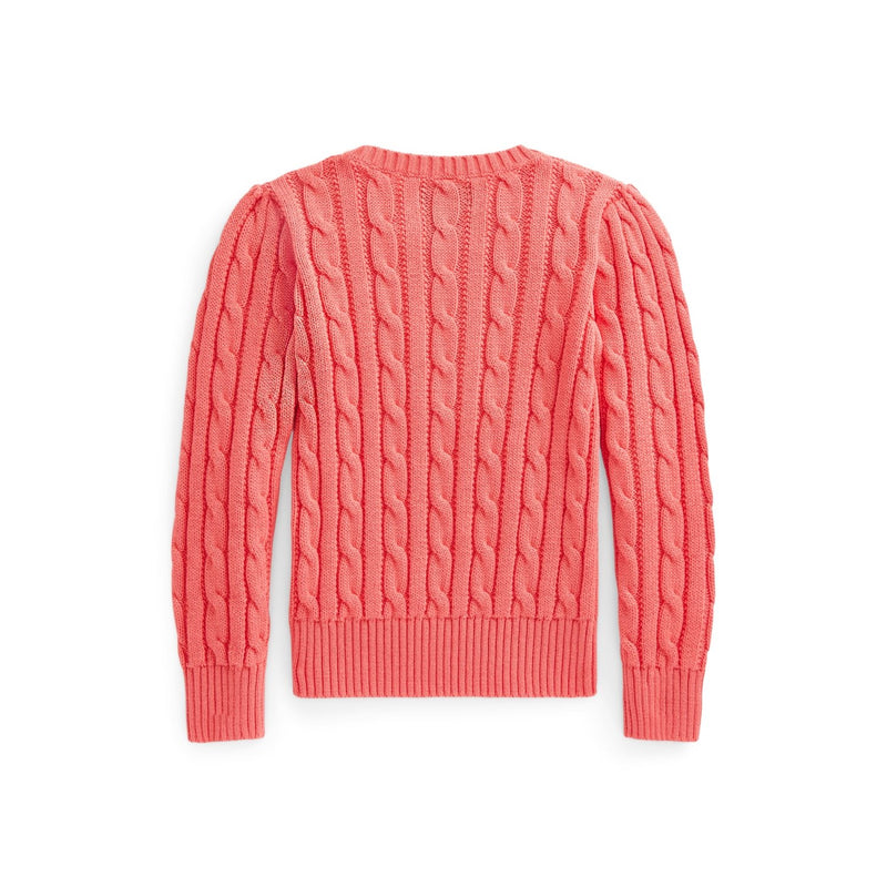Ralph Lauren Cable-Knit Cotton Sweater Amalfi Red