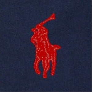 Ralph Lauren Bomull LS Tee Navy /red horse