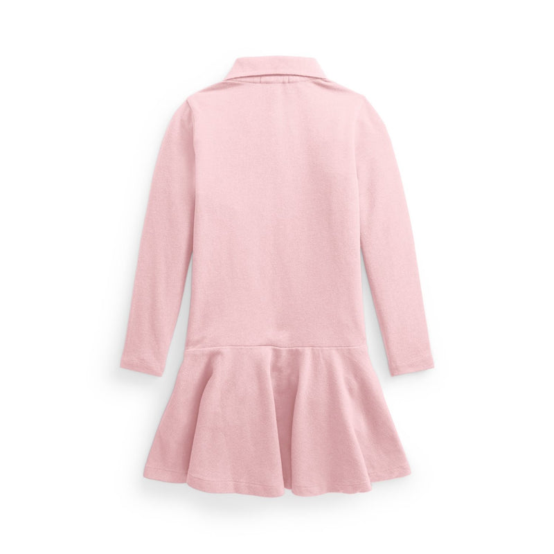 Ralph Lauren Stretch Cotton Mesh Polo Dress Pink