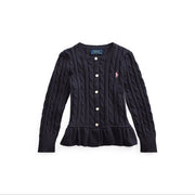 Ralph Lauren Strikket Cardigan Blå Jente